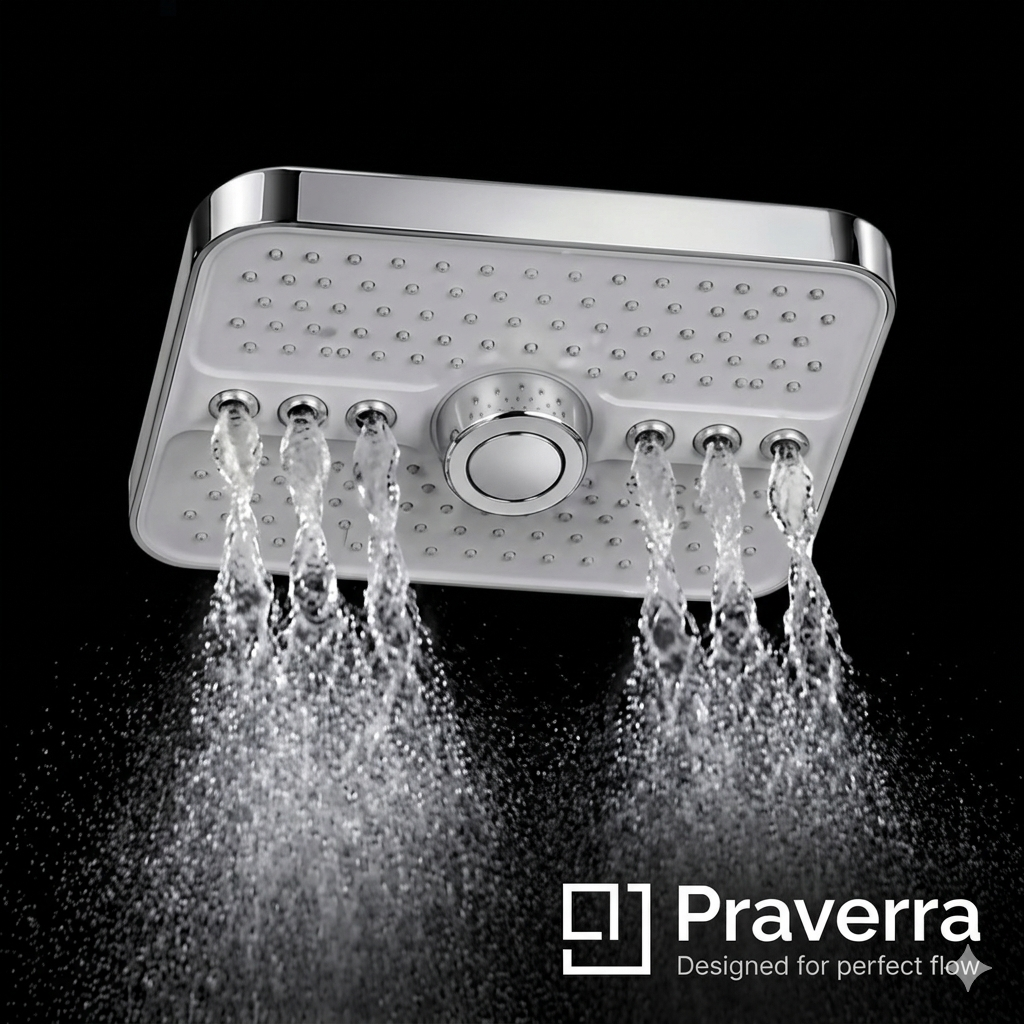 Praverra Head Shower Flow 85 view 3